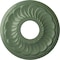Ekena Millwork Blackthorn Ceiling Medallion (Canopies up to 4 7/8"), 11 3/4"OD x 3 5/8"ID x 1"P, Athenian Green CM11BLAGF - alternate 1